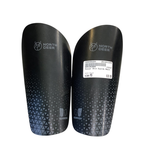 Vist Large View of Product Image Which is Used Soccer Shin Guards Adult Black MD