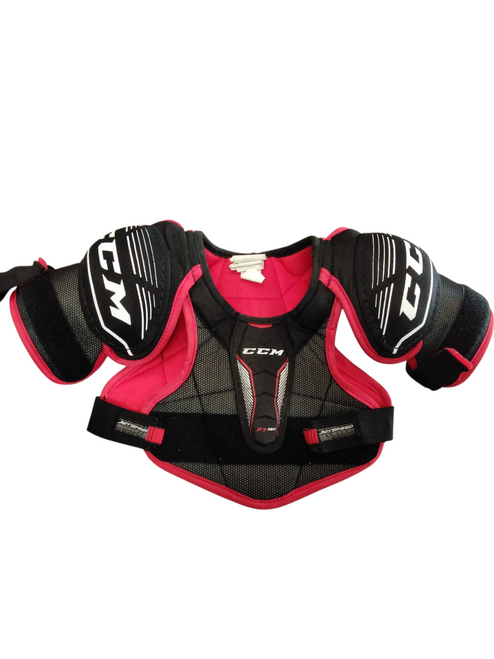 Vist Large View of Product Image Which is Used CCM JETSPEED FT350 Junior Shoulder Pads SM
