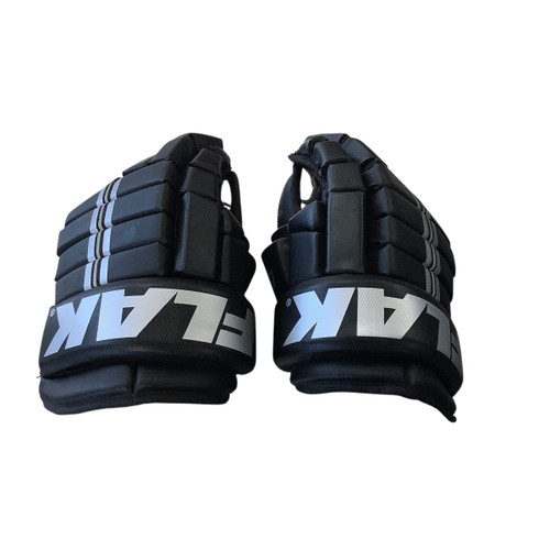 Vist Large View of Product Image Which is Used Bauer FLAK Senior Gloves Black 13"