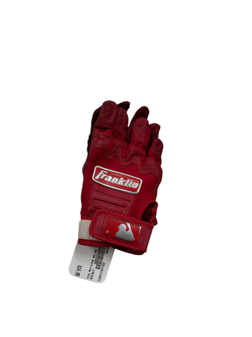 Vist Large View of Product Image Which is Used Franklin BB/SB Batting Gloves Red MD