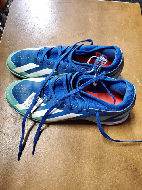 Vist Large View of Product Image Which is Used Adidas CRAZYFAST Soccer Turf Shoes Navy Blue Senior 7