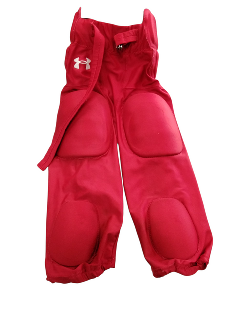 Vist Large View of Product Image Which is Used Under Armour Adult FB Integrated Pants Red SM