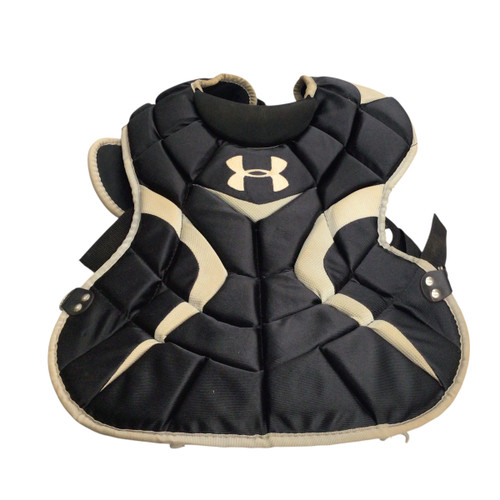 Vist Large View of Product Image Which is Used Under Armour UA CHEST PROTECTOR Catchers Chest Protector Black Junior