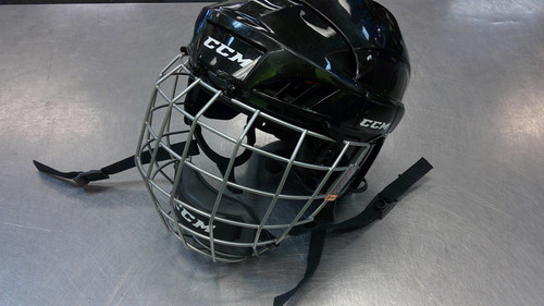 Vist Large View of Product Image Which is Used CCM 50 Helmet Cage Combo Black XS