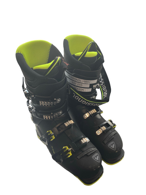 Vist Large View of Product Image Which is Used Rossignol 100 HV Mens DH Ski Boot Black 255 MP - M07.5 - W08.5