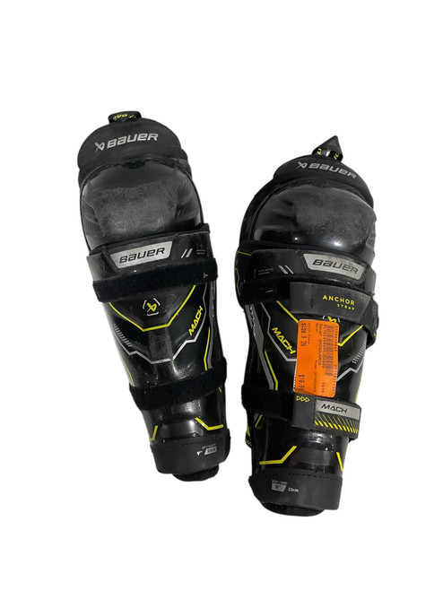 Vist Large View of Product Image Which is Used Bauer SHINGUARDS Junior Shin Guards Black 9"