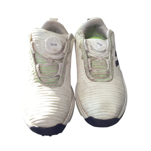 Vist Large View of Product Image Which is Used Adidas Jr Golf Shoes White Junior 03