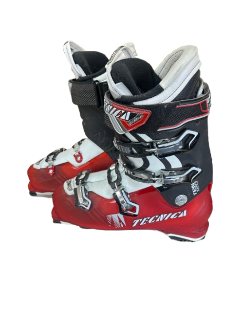 Vist Large View of Product Image Which is Used Salomon QUEST MAX 100 Mens DH Ski Boot Black/Orange/White 295 MP - M11.5