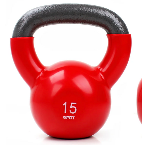 New 15LB RUB COATED KETTLEBELL 11832-CAPSDKR-0150C Vist Large View of Product Image Which is New 15LB RUB COATED KETTLEBELL