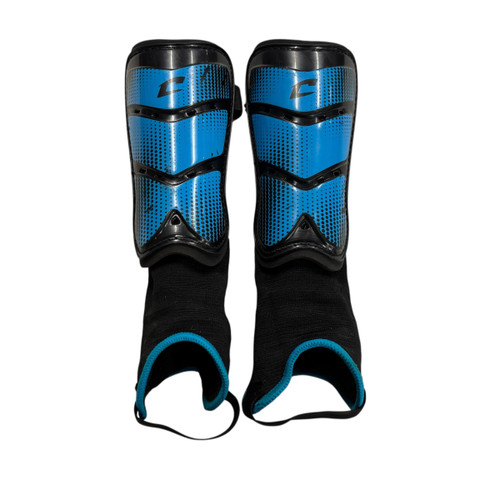 Vist Large View of Product Image Which is Used Champro Soccer Shin Guards Adult Black SM