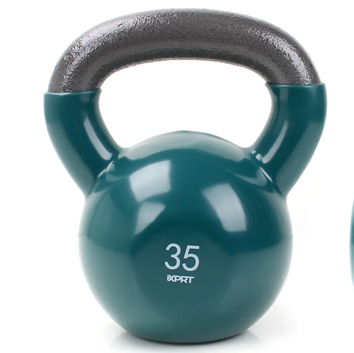 New 35LB RUB COATED KETLLEBELL 11832-CAPSDKR-035C Vist Large View of Product Image Which is New 35LB RUB COATED KETLLEBELL