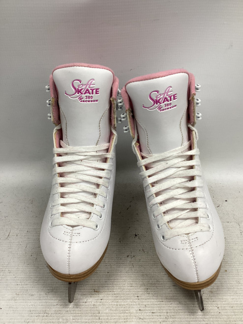 Vist Large View of Product Image Which is Used Jackson SOFT SKATE 380 BY JACKSON Girls Figure Skate White Junior 03