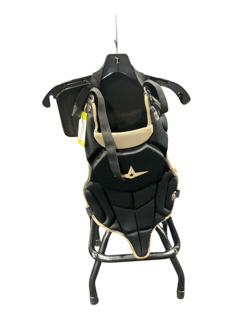 Vist Large View of Product Image Which is Used All Star BLK CHEST PROTECTOR Catchers Chest Protector Black Junior