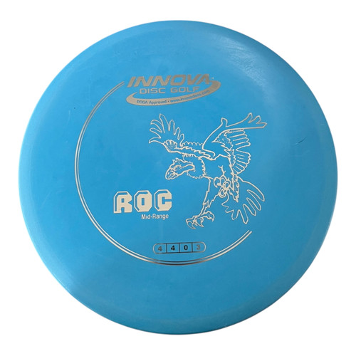 Vist Large View of Product Image Which is Used Innova ROC Disc Golf Mid Range Carolina Blue 168g