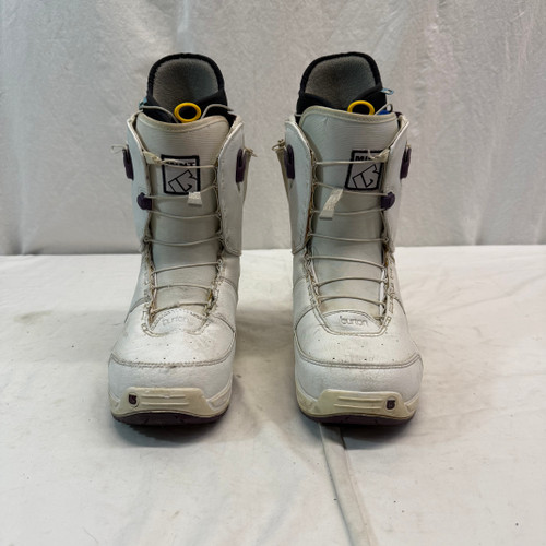 Vist Large View of Product Image Which is Used Burton MINT Womens Snowboard Boots White Senior 8.5
