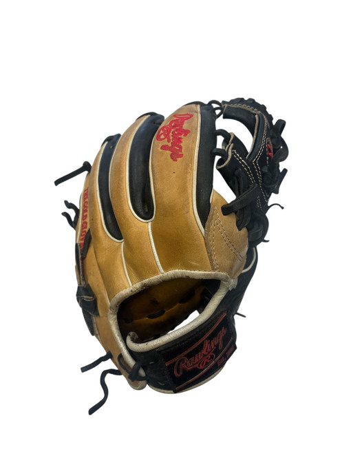 Vist Large View of Product Image Which is Used Rawlings HEART OF HIDE BB/SB Glove RH Throw Black 11 1/2"
