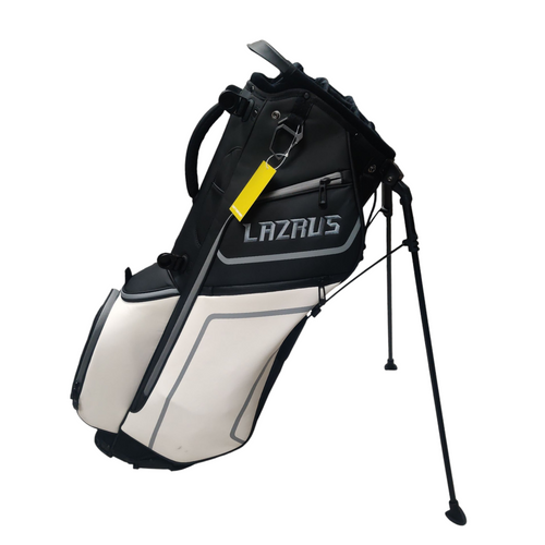 Vist Large View of Product Image Which is Used Lazarus 10 WAY Golf  Mens Stand Bag White