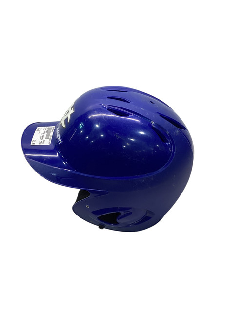 Vist Large View of Product Image Which is Used Mizuno ROYAL BASEBALL HELMET Batting Helmet No Mask Royal Blue SM
