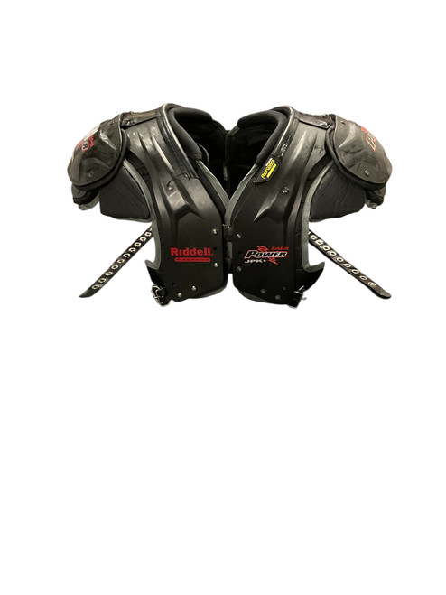 Vist Large View of Product Image Which is Used Riddell RIDDELL POWER JPK+ AL SHOULDER PADS FB Shoulder Pads Black XL