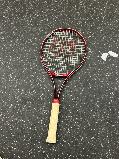 Vist Large View of Product Image Which is Used Wilson PRO 110 Adult Tennis Racquet Red Unknown
