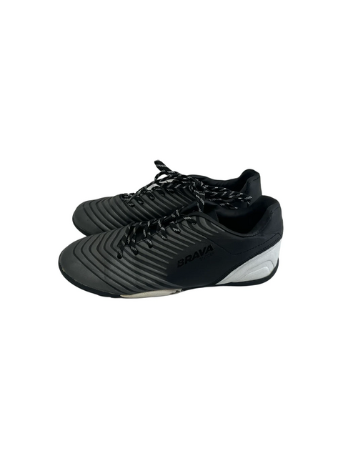 Vist Large View of Product Image Which is Used Brava Jr 3 Black Indoor Soccer Shoes