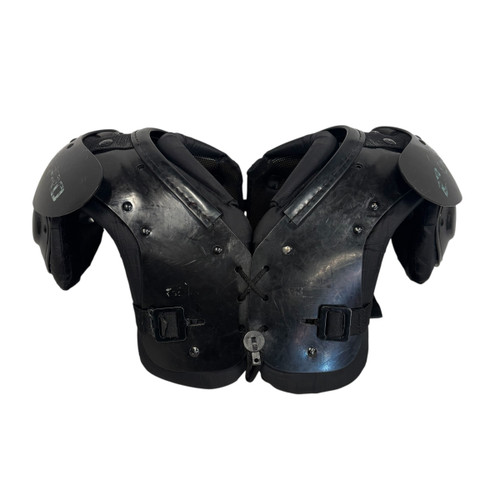 Vist Large View of Product Image Which is Used Champro SCORPION FB Shoulder Pads Black 2XL