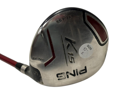 Vist Large View of Product Image Which is Used Ping K15 17-4SS SF Tec Mens 19deg Fairway Wood RH 5 Wood 42" w/ Ping TFC 149 Soft R-Flex Shaft