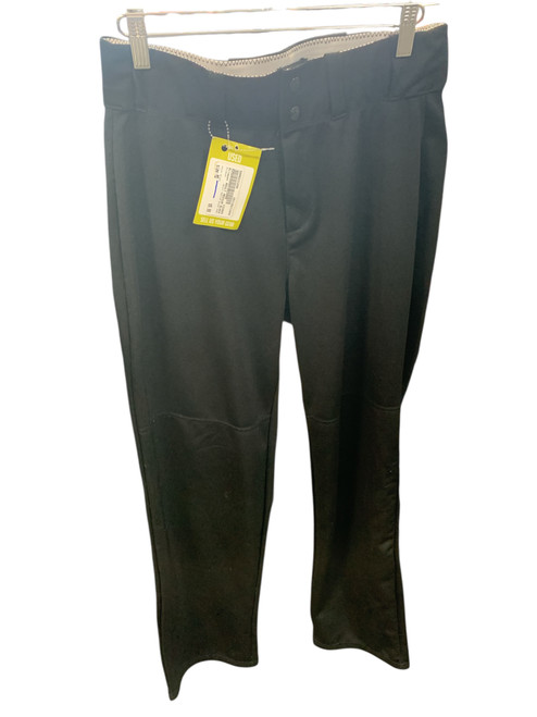 Vist Large View of Product Image Which is Used Alleson ADULT MEDIUM BLACK PANT BB/SB Pant Mens Black MD
