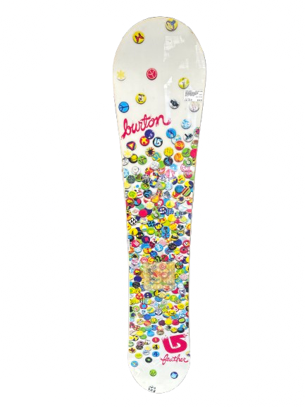 Vist Large View of Product Image Which is Used Burton FEATHER Womens Snowboard Only White 144 cm