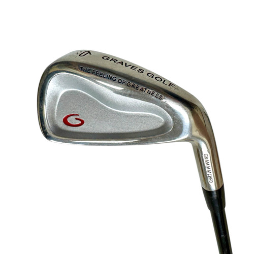Vist Large View of Product Image Which is Used GRAVES GOLF Men's RH 6 Iron Graphite Shaft