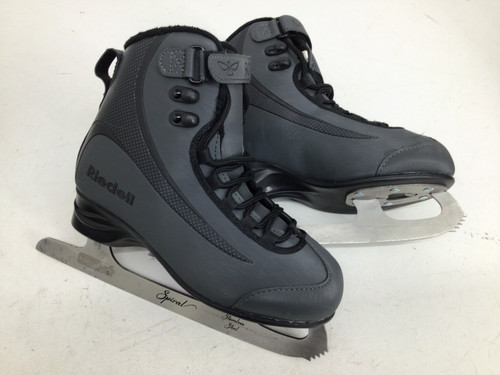 Vist Large View of Product Image Which is Used Riedell SOAR SPIRAL BOYS SZ 4 BOYS FIGURE SKATES Boys Figure Skate Black Junior 04