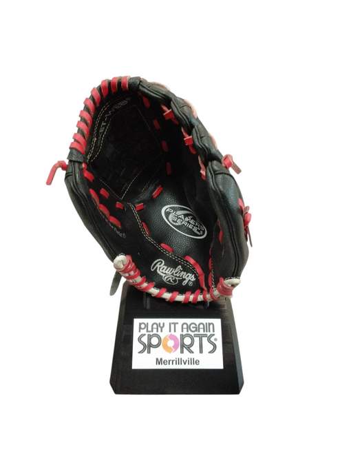 Vist Large View of Product Image Which is Used Rawlings PL110SB BB/SB Glove RH Throw Black 11"