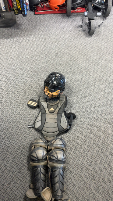 Vist Large View of Product Image Which is Used CATCHERS SET Catchers Helmet w/Mask Black XS/S