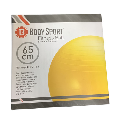 Vist Large View of Product Image Which is Used BodySport Body/Fit Ball Yellow 65 cm