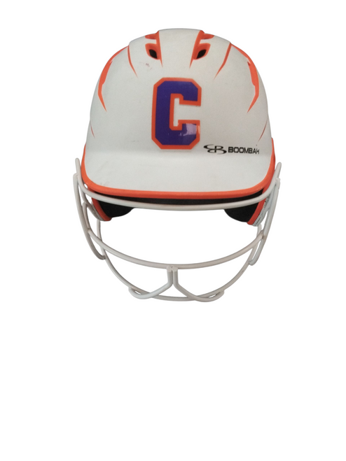 Vist Large View of Product Image Which is Used BoomBah BBH2SP-JR Batting Helmet /Mask WhiteSM