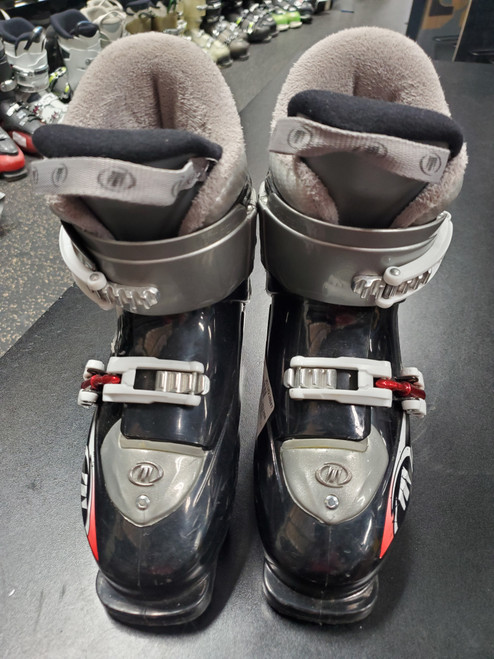 Vist Large View of Product Image Which is Used Tecnica RJ Boys DH Ski Boot Black 205 MP - J01