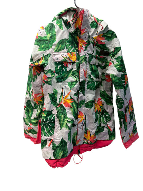 Vist Large View of Product Image Which is Used North Face Outerwear Heavy Jacket W Green And White SM