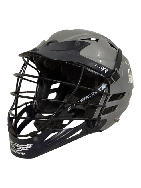 Vist Large View of Product Image Which is Used Cascade CPXR Lacrosse Helmet Grey MD