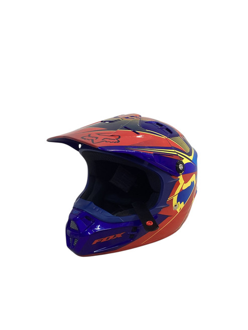 Vist Large View of Product Image Which is Used FOX V1 Adult Helmet Royal Blue SM