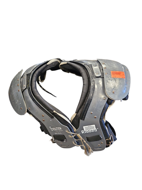 Vist Large View of Product Image Which is Used Riddell EVOLUTION FB Shoulder Pads Grey LG