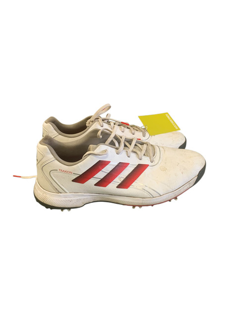Vist Large View of Product Image Which is Used Adidas Mens Golf Shoes White Senior 13