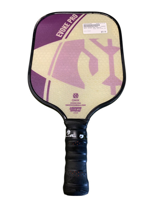 Vist Large View of Product Image Which is Used ONIX EVOKE PRO Pickleball Racquet Black