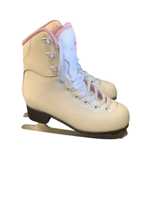Vist Large View of Product Image Which is Used Jackson MYSTIQUE Girls Figure Skate White Youth 13.5