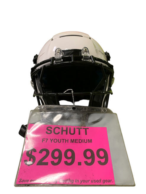 Vist Large View of Product Image Which is Used Schutt F7 FB Helmet White MD