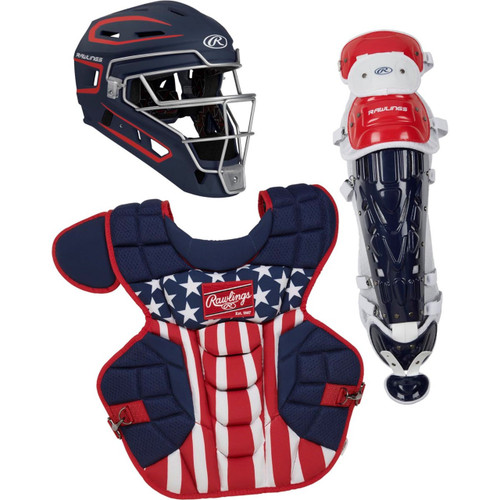 Vist Large View of Product Image Which is New RAWLINGS USA CATCHER SET YOUTH