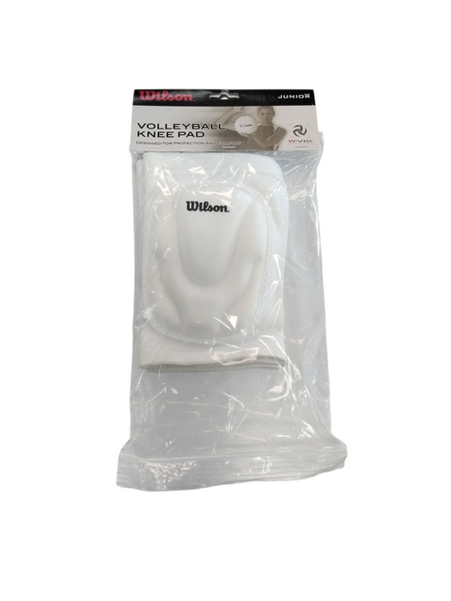 Vist Large View of Product Image Which is Used Wilson VB Knee Pads White Junior