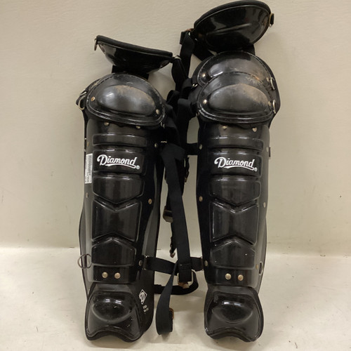 Vist Large View of Product Image Which is Used Diamond DLG-UXD Catchers Leg Guards Black Intermed