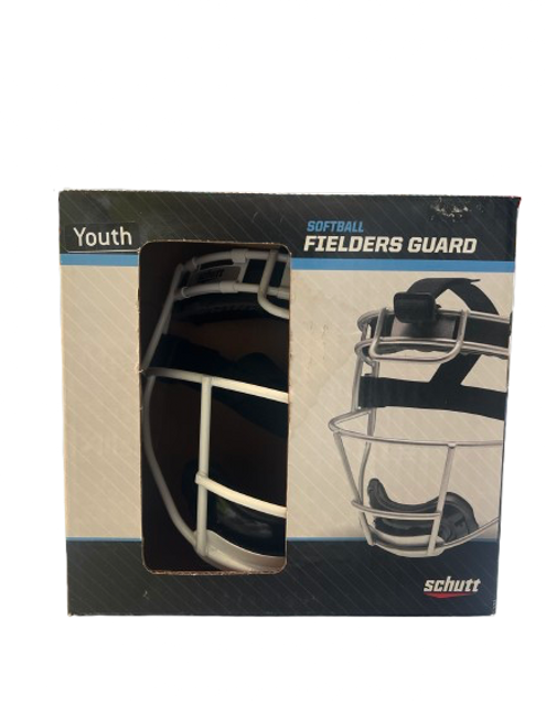 Vist Large View of Product Image Which is New Schutt FIEDLERS GUARD BB/SB Fielders Mask White XS/S