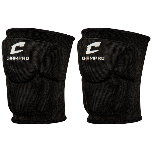 Vist Large View of Product Image Which is New Champro PRO-PLUS LOW PROFILE VB Knee Pads Black