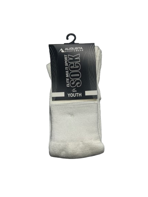 Vist Large View of Product Image Which is Used Augusta ELITE MULTI SPORT SOCK Athletic White S/M